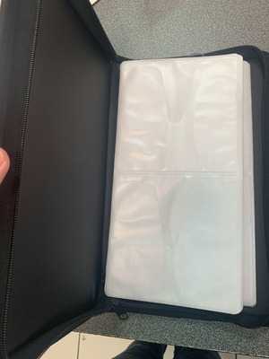 CD case with blue stripe