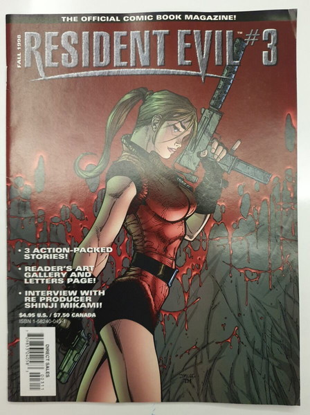 Resident Evil official comic magazine issue #3 1998 image Jim Lee cover Σπάνιο