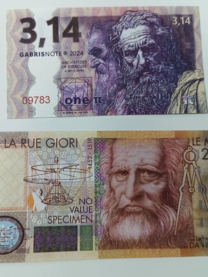 Fantasy banknotes set of 2