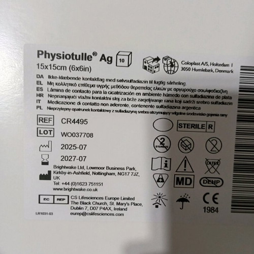 Coloplast adhesive dressings pack of 8, new, 2 pieces missing