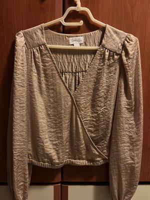 Cotton Chic κρουαζέ μπλούζα σε μπεζ, μέγεθος XS