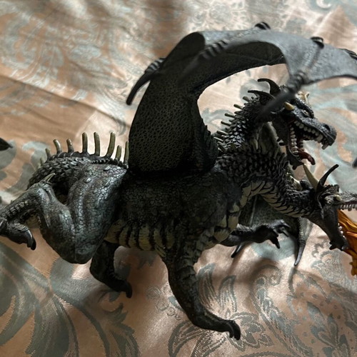 Dragon figure like new, breathing flames