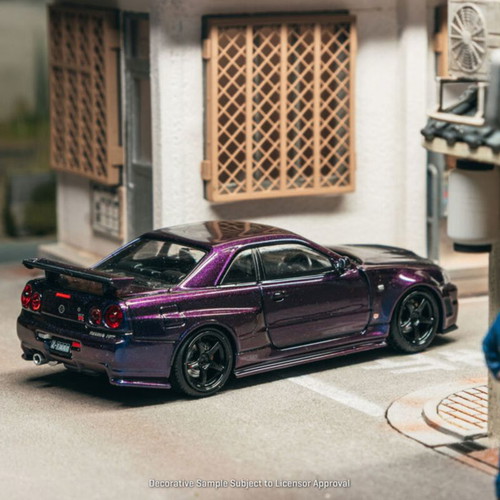 Tarmac x Ignition Model Nissan NISMO Skyline R34 Z-Tune μωβ μεταλλικό νέο