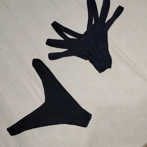 Bikini set like new, black, size S/M, pack of two