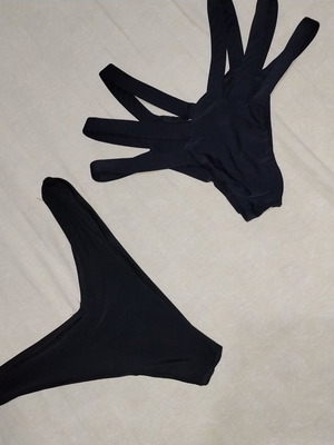 Bikini set like new, black, size S/M, pack of two
