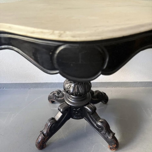 Victorian table with marble used