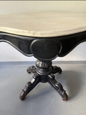 Victorian table with marble used