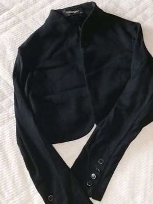 Passager bolero black used, size M with buttons on sleeves