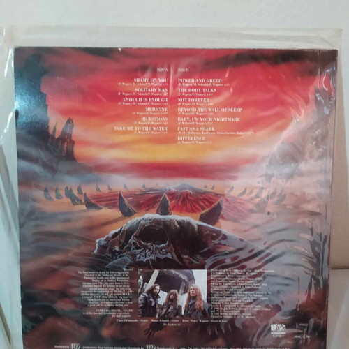 RAGE Traped LP near mint, 1992 Italian edition with misprint