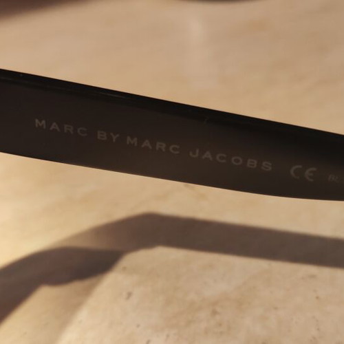 Marc Jacobs sunglasses used, black with minor scratches