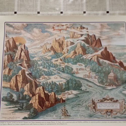 Decorative print engraving The Valley of Tempi new