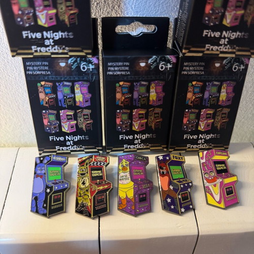 Five Nights at Freddy’s Arcade Pins new