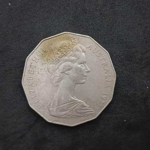 Commemorative Coin Australia 1977 50 Cents used