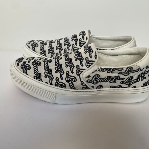 Louis Vuitton Trocadero slip on sneakers used, size 38, white