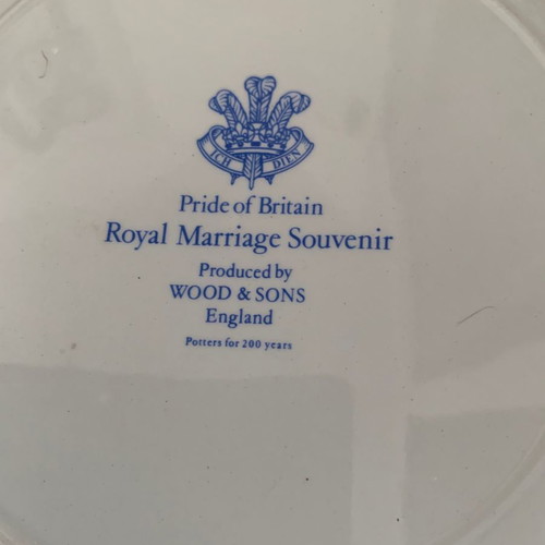 Wood & Sons Collectible Plate Royal Wedding 1981 Memorabilia