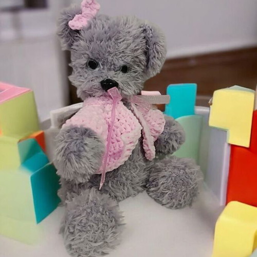 Handmade puppy new with movable head and legs