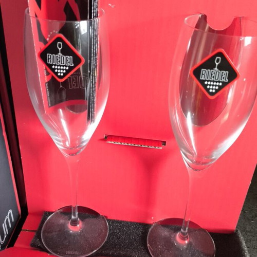 Riedel champagne glasses set of 8 unused