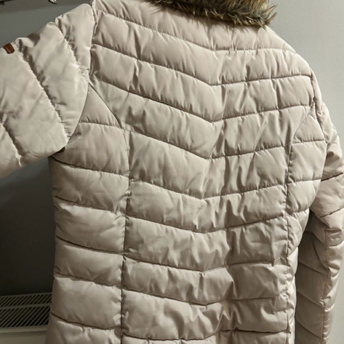 Women's jacket beige white size M