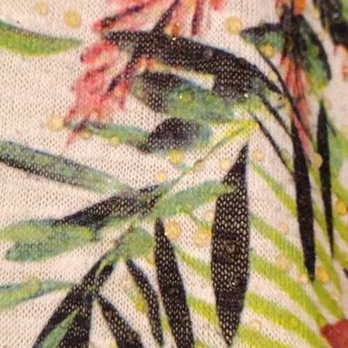 Summer tank top like new, beige with unique design, size S