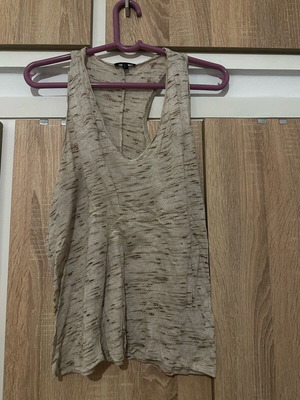 Massimo Dutti T-shirt like new, beige brown, size large