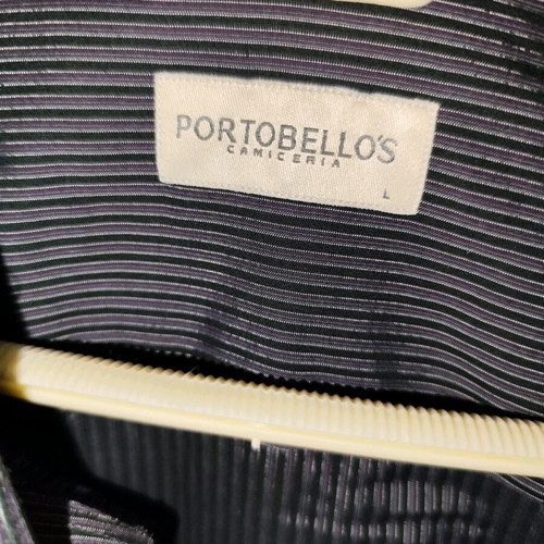Portobello men's shirt used, size L, black and gray
