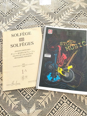 Solfège book Philippos Nakas 1A like new with A4 staff spiral