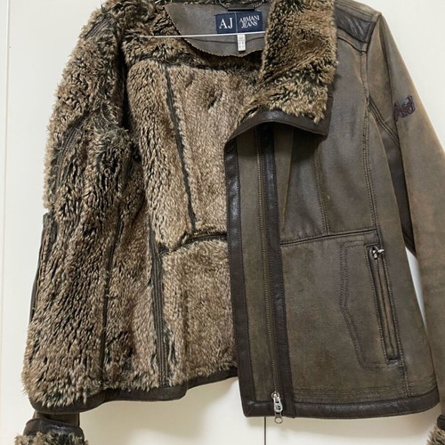 Armani jacket used brown size S