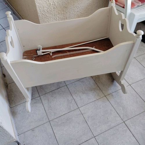 Vintage baby cot used