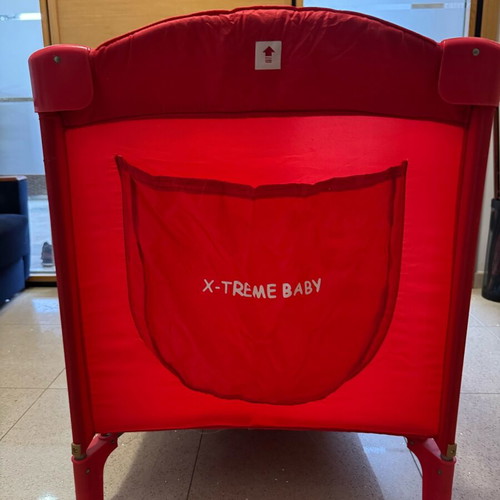 X- treme baby playpen used with soft mattress and wooden base