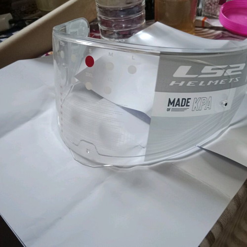 LS2 helmet visor new transparent with pin lock FF-MHR-74
