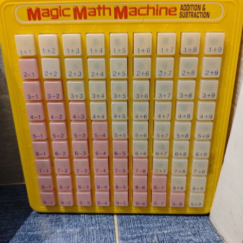 Magic math operations board like new