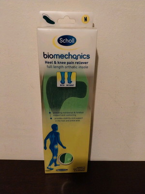 Scholl Biomechanics orthopedic insoles new, size M