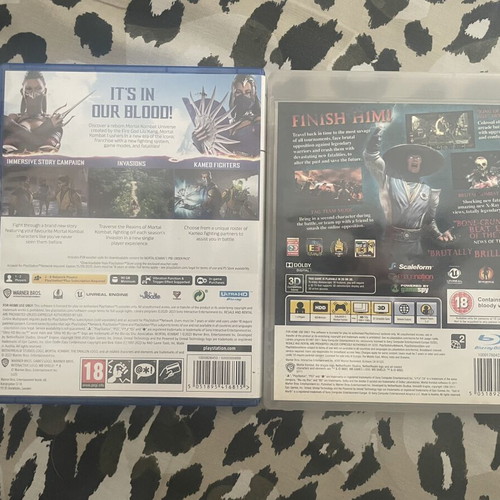 Mortal Kombat 1 PS5 and Mortal Kombat 9 PS3 Kratos Edition like new