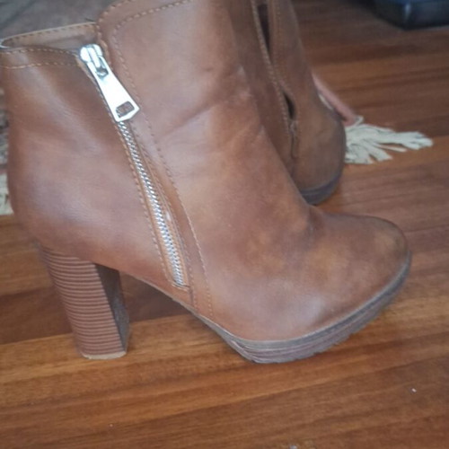 Women's brown ankle boots used, very good condition