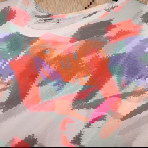 Μπλούζα Stradivarius small μεταχειρισμένη, λευκή, μέγεθος S