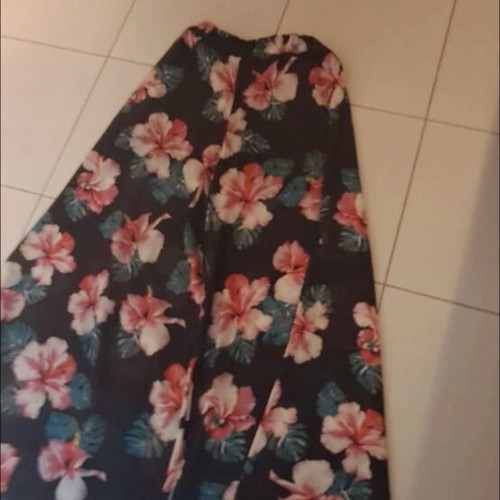 Floral wide-leg pants BSB like new, colorful, size L