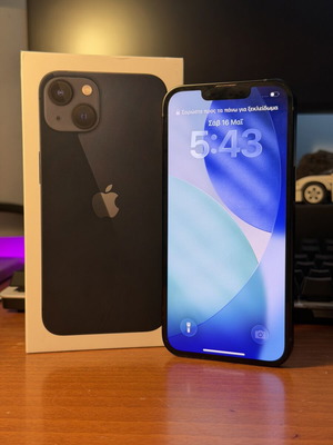 iPhone 13 128GB σαν καινούργιο, μαύρο, 100% μπαταρία