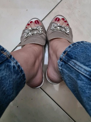 Baboulas sandals new, full leather, gold, size 41