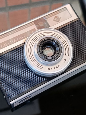 Agfa Iso-Rapid IF vintage camera used, Isinar 1:8 lens