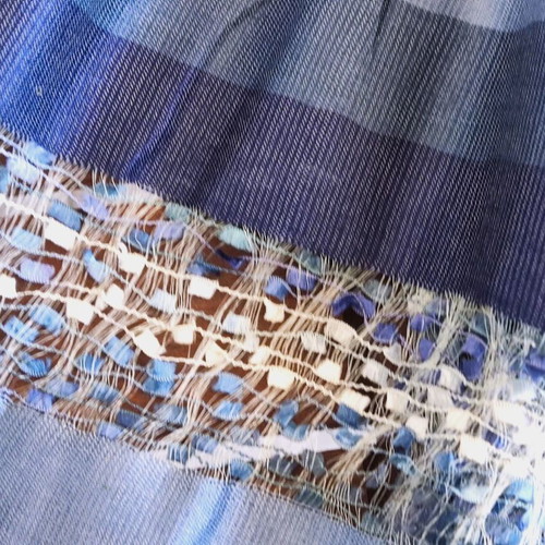 Summer scarf used with unique woven design, 160x50 cm