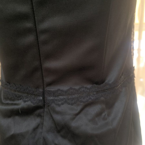 Pretty Woman black strapless satin dress medium, like new