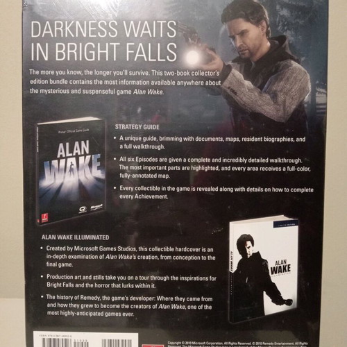 Alan Wake Official Survival Collectors Edition Strategy Guide and Artbook Prima Games new
