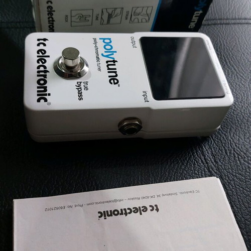 TC Electronic Polytune classic guitar bass tuner like new
