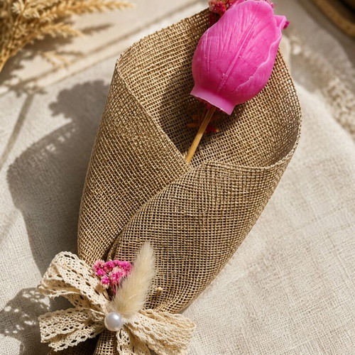 Wax flower bouquet new with scent and color choice
