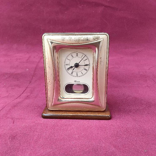 Vintage analog tabletop clock used
