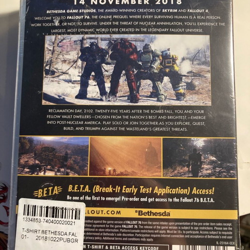 Fallout 76 T-shirt new, authentic