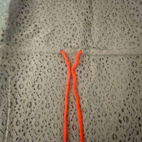 Numph mini dress like new, grey with orange cord