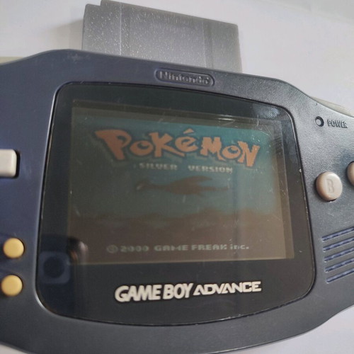 Silver Pokemon Game Boy Advance cartridge used, functional