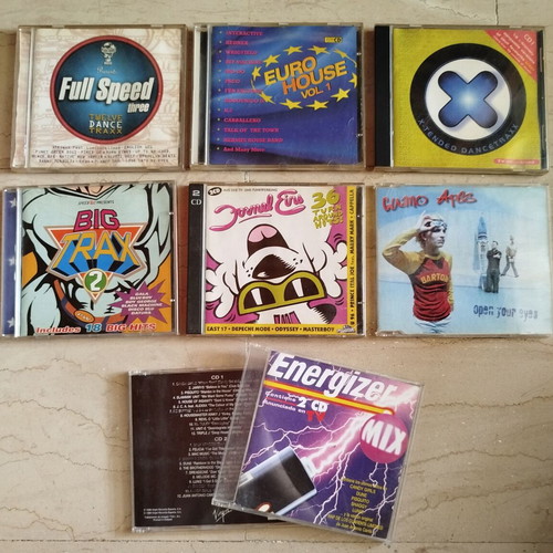 Pack of 9 used CDs with House music, Formel Eins, Guano Apes