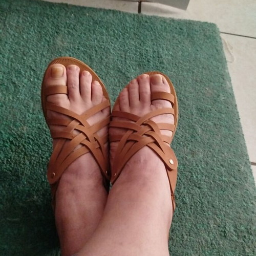 Migato leather classic flat sandals like new, size 38